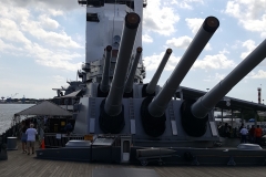 On the deck of the USS Missouri