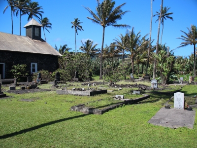 We saw many small cemeteries like this throughout Hawaii.